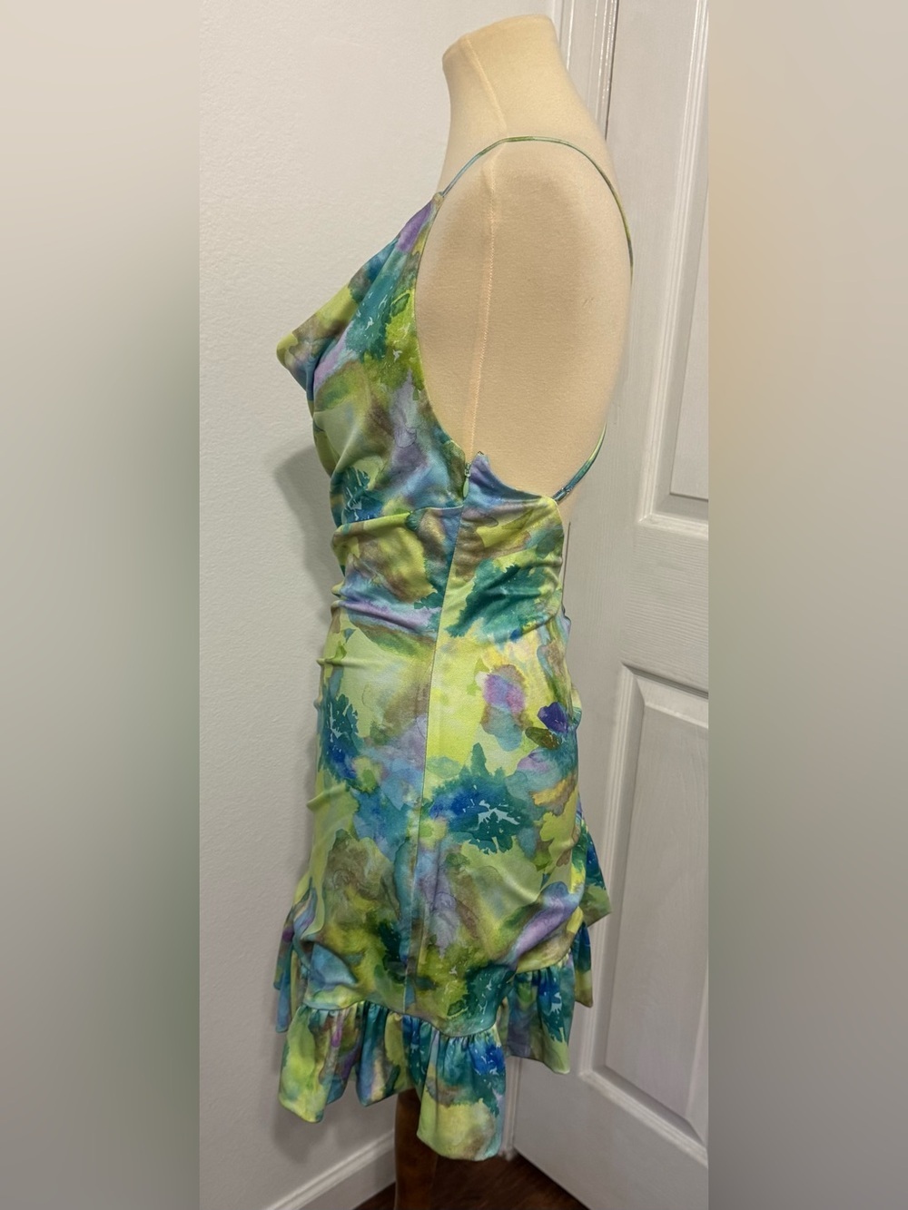 Free People For Love & Lemons Aster Mini Dress Sexy Party Cocktail Fitted NWT Sm - Picture 2 of 12